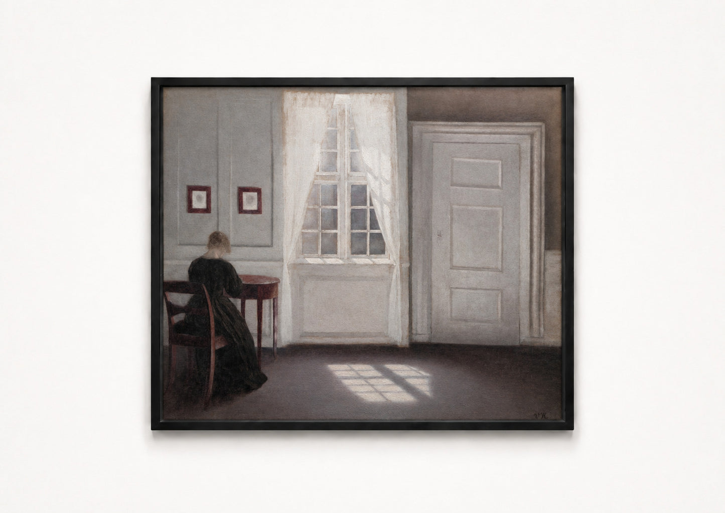 Vilhelm Hammershøi — Room with the Artist's Wife
