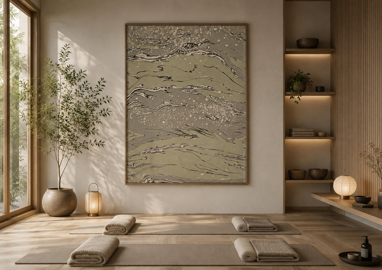 Japan, Edo Tradition — Suminagashi