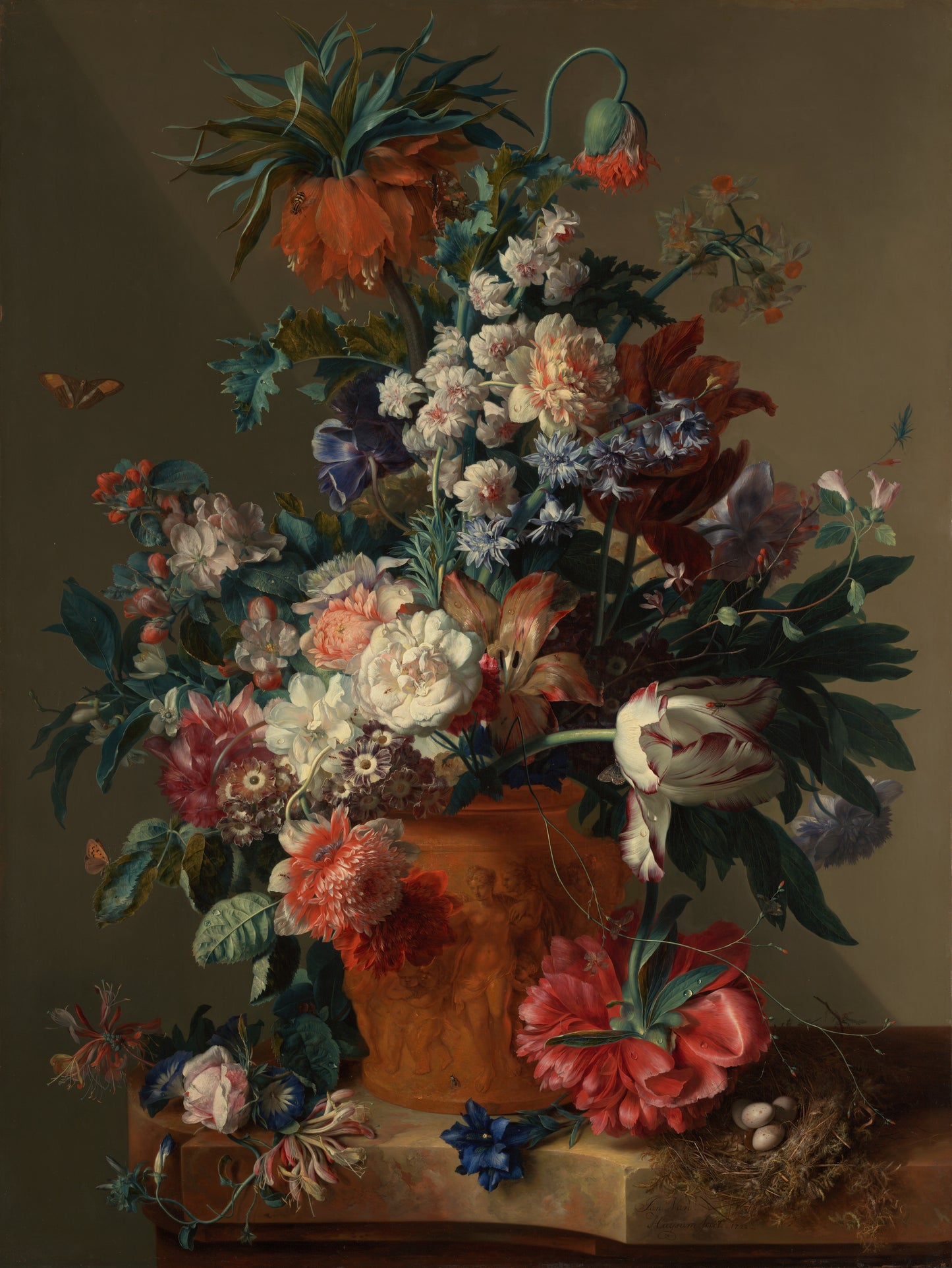 Jan van Huysum — Vase of Flowers