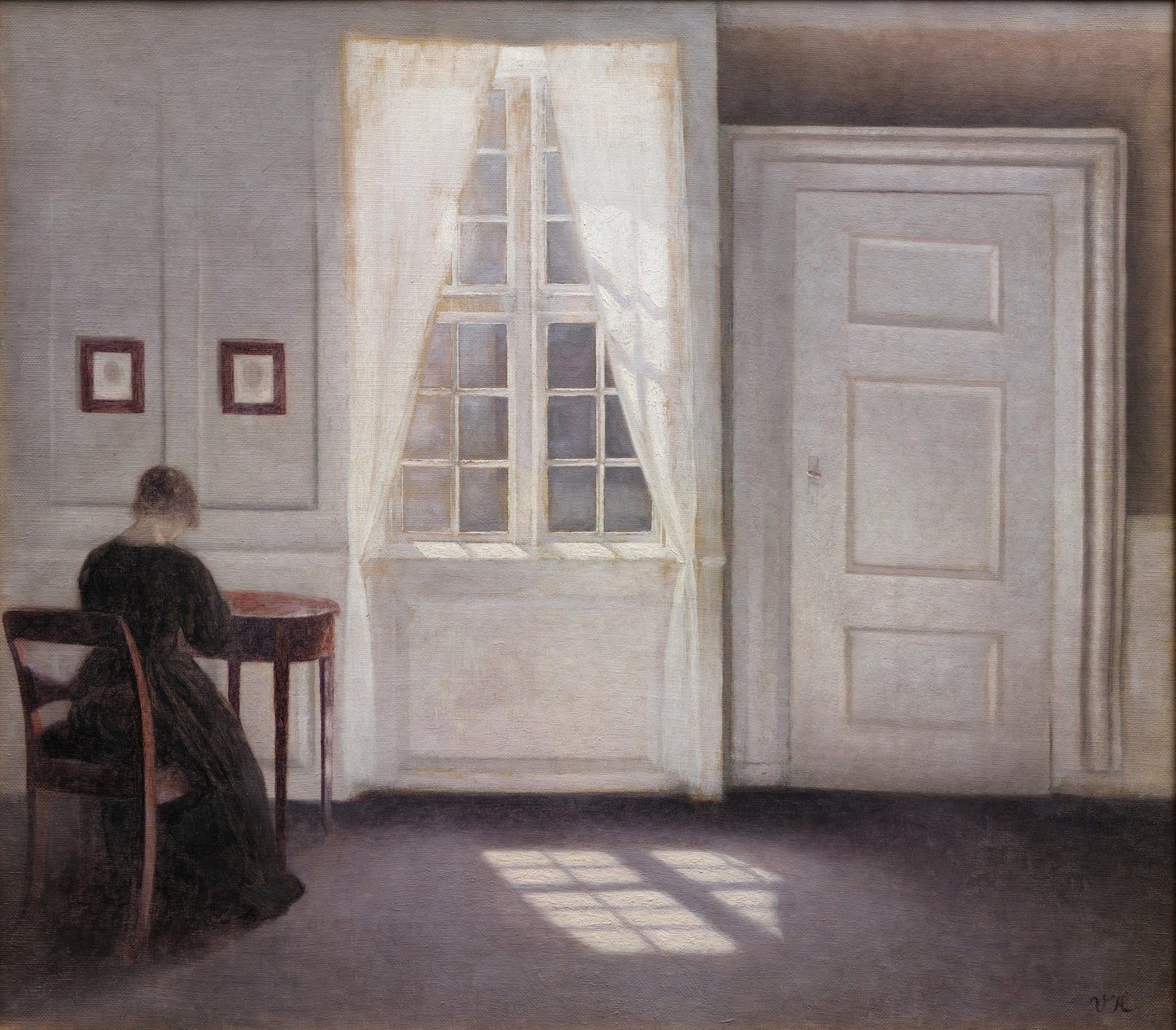 Vilhelm Hammershøi — Room with the Artist's Wife